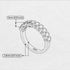10 Stone Emerald Oval Cut Wedding Band Ring - Harriet No. 4